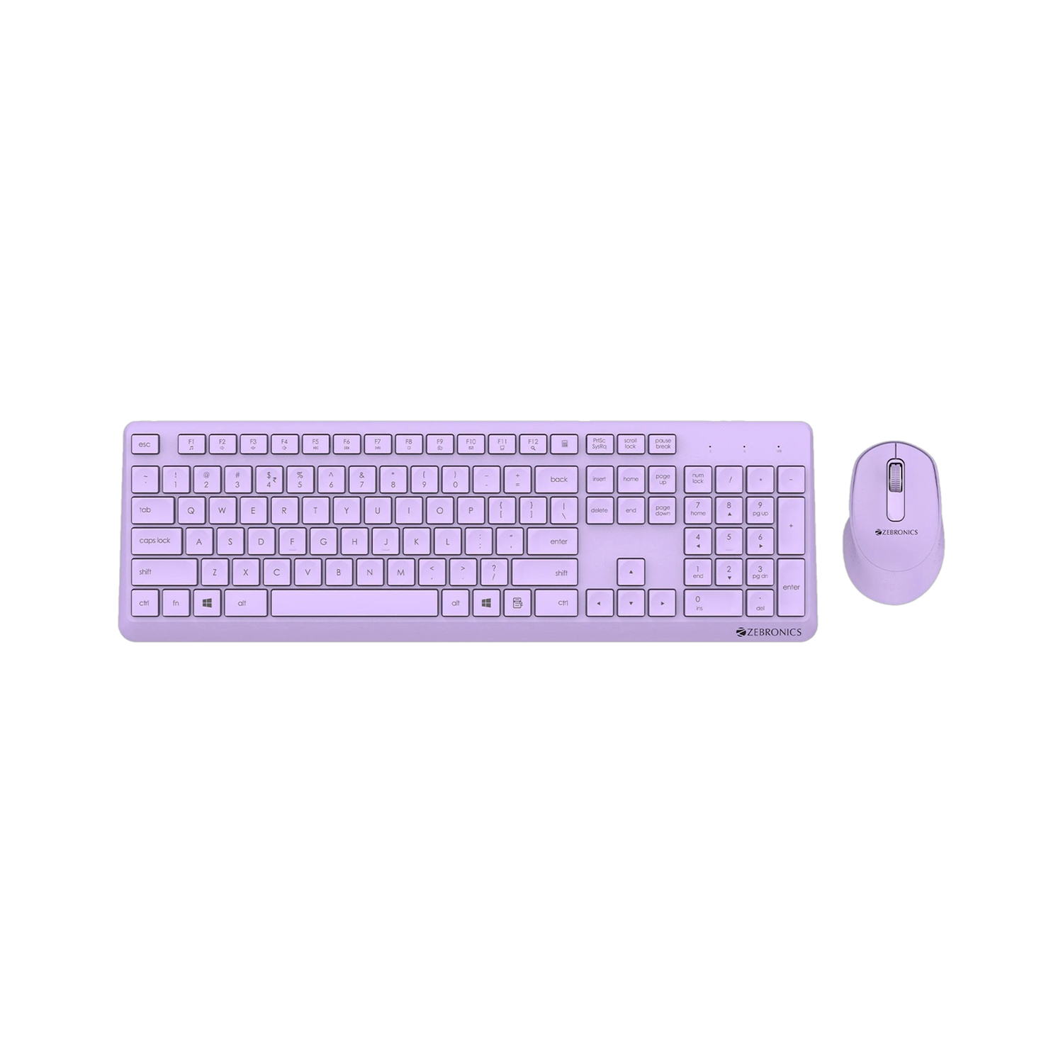 ZEBRONICS ZEB-COMPANION 200 Wireless Standard Desktop Keyboard Compatible with Desktop, Laptop, Mac with Upto 1600 DPI Optical Mouse, 2.4GHz Wireless Nano Receiver, 106 Keys Layout, Dedicated Rupee Key Symbol, 12 Multimedia Hotkeys, Silent Operation