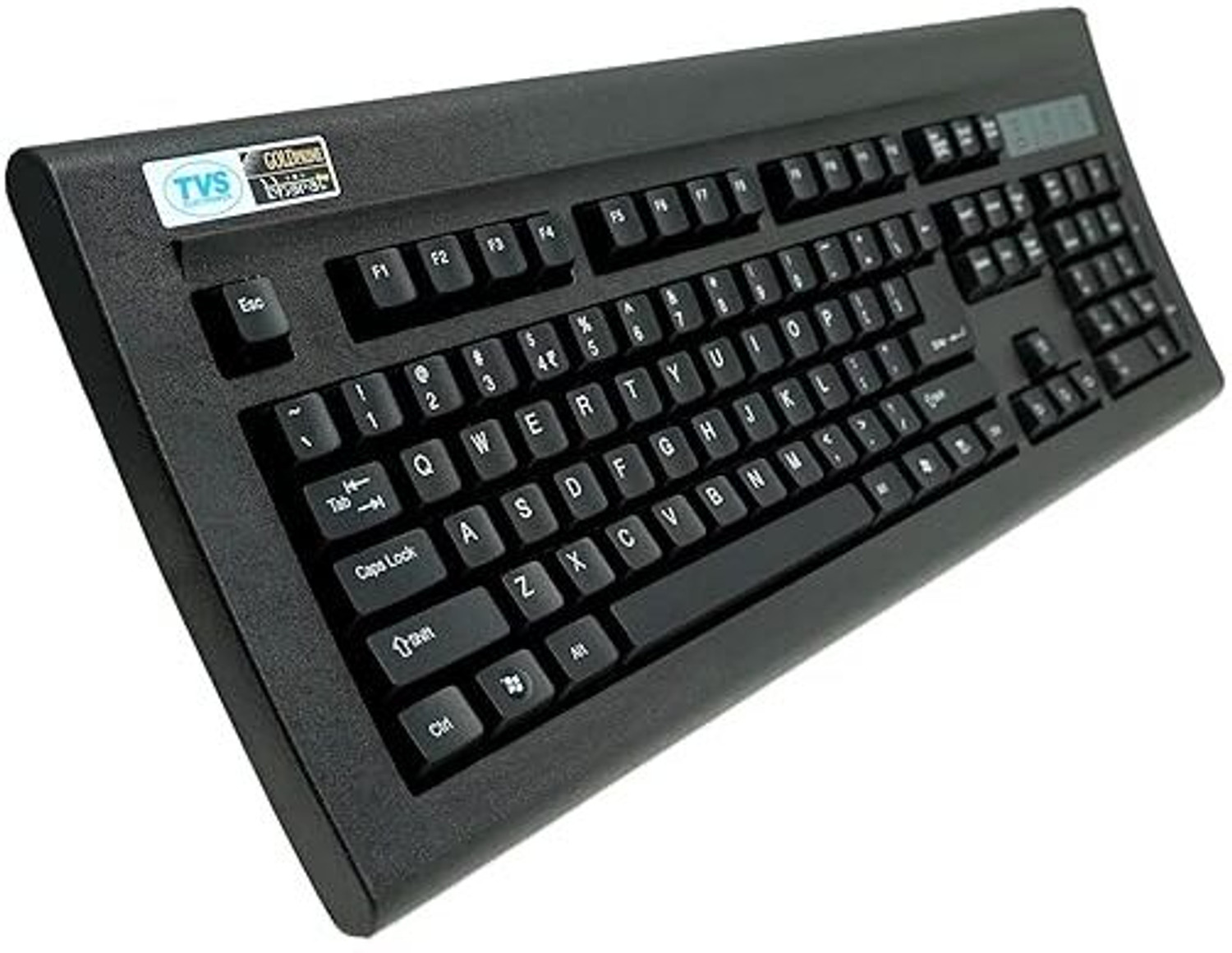 Image of ROSSPIRE TVS Gold Mechanical Wired Keyboard with 104 key layout || Without Orignal Box || Wired USB Standard Laptop Keyboard Compatible with Desktop, Laptop, Mac