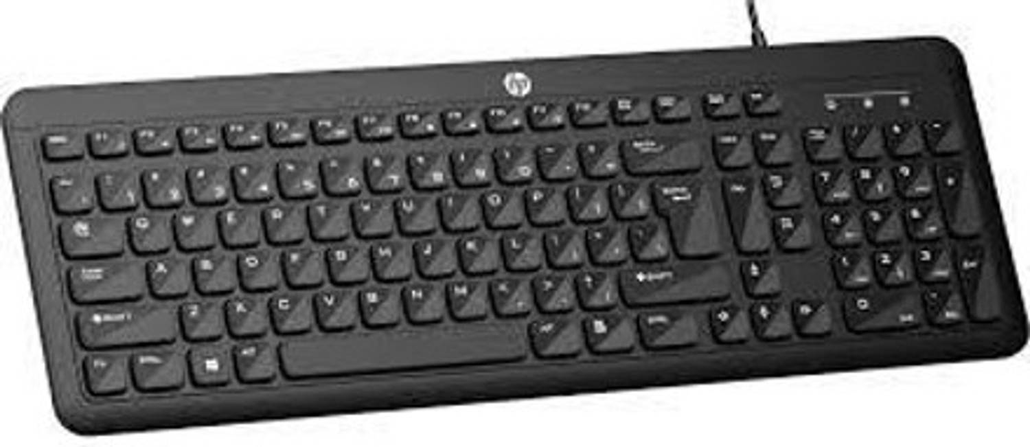 HP K160 Wired USB Standard Desktop Keyboard Compatible with Deskt