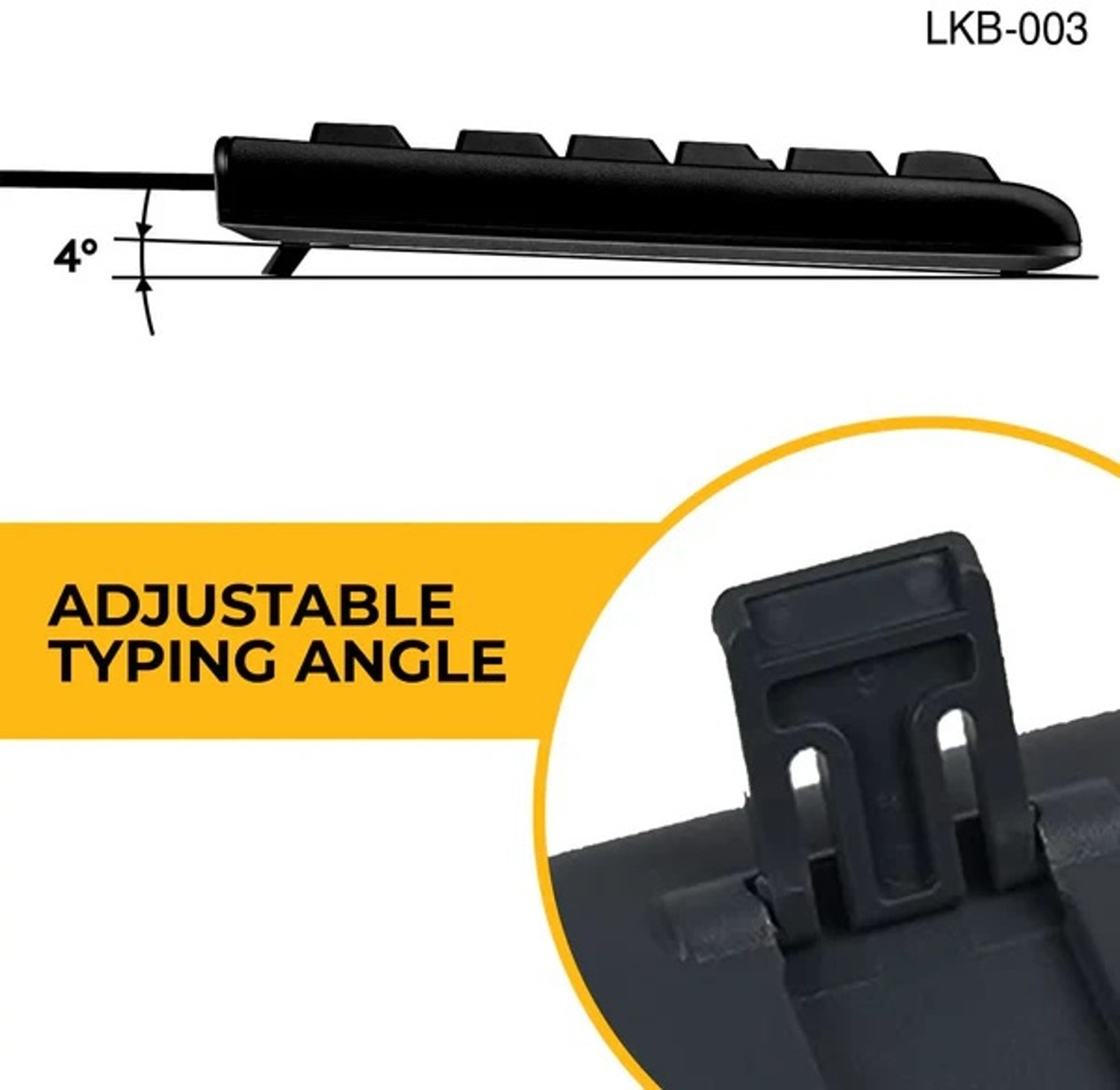 Image of LAPCARE LKB-003 PS2 Standard Desktop Keyboard Compatible with Desktop, Laptop