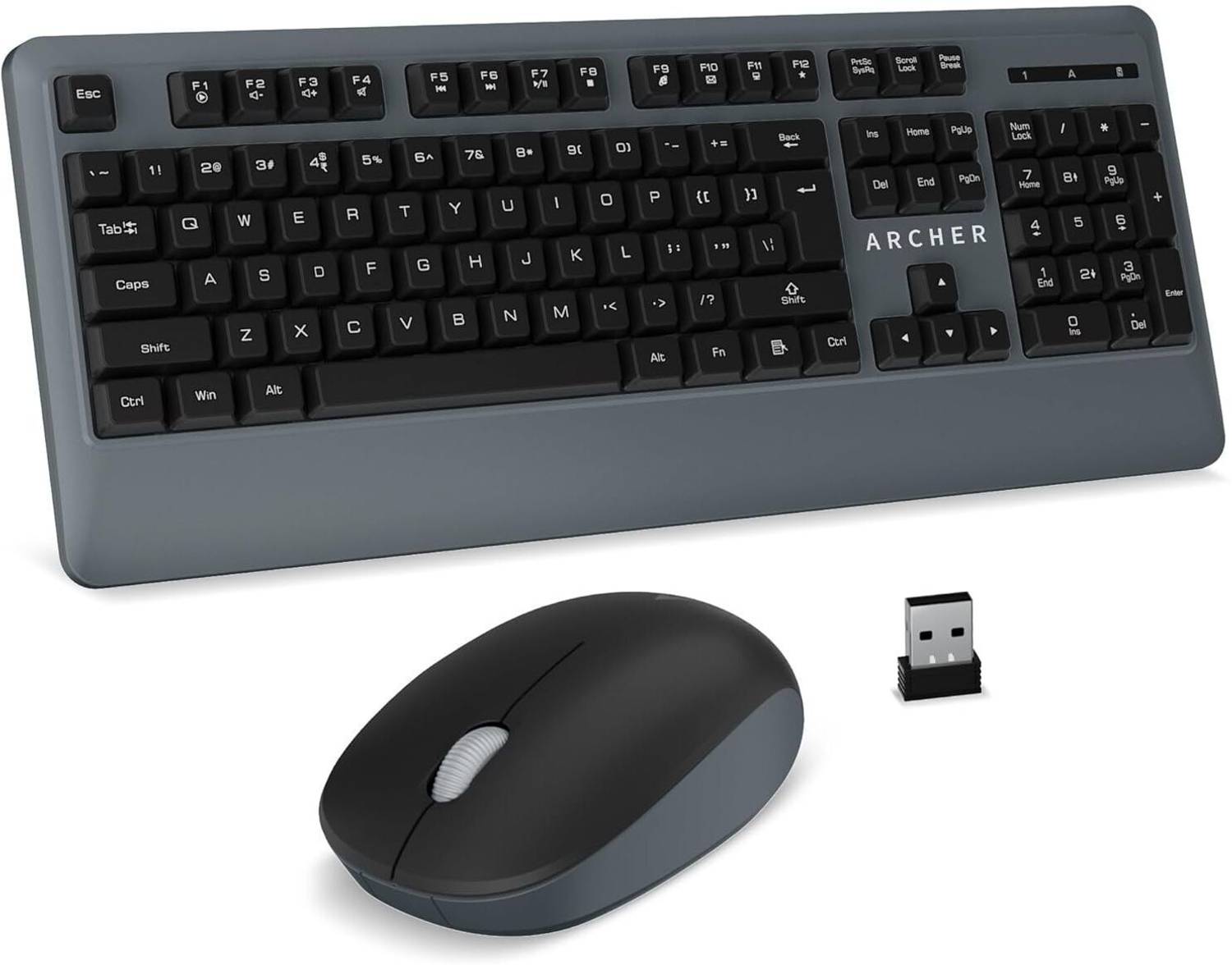 Archer Tech Lab Keyboard & Mouse Combo 104 Keys, 3-Button, Membra