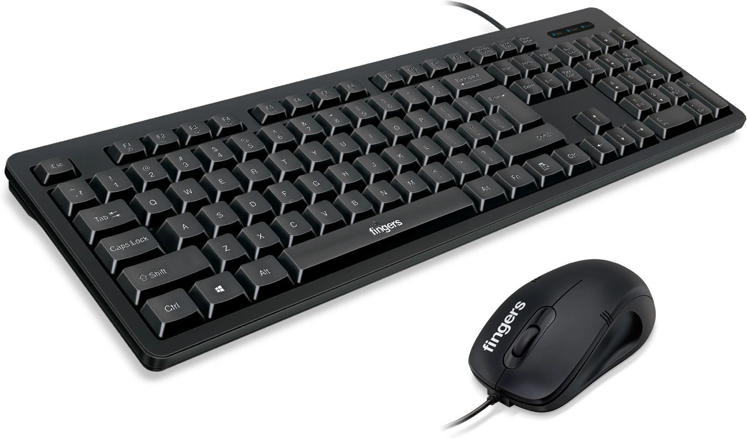 Image of FINGERS Marvel Combo With Mouse Wired USB Standard Desktop Keyboard Compatible with Desktop, Laptop, Tablet, iPad, Mac multimedia keys,Marvel Combo With Mouse
