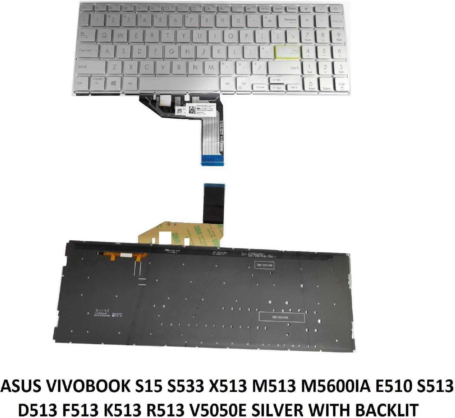 ③ sm-51 SOLUTIONS-365 COMPATIBLE KEYBOARD FOR ASUS VIVOBOOK S15 S533 X513
