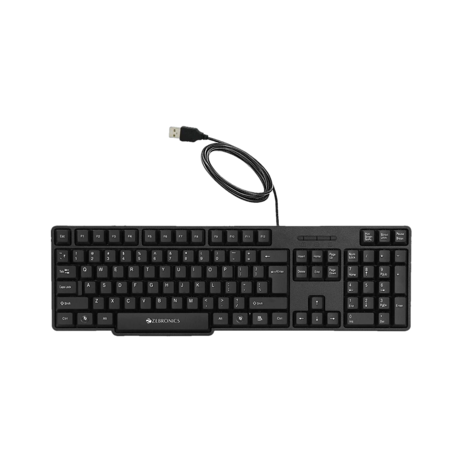 ZEBRONICS Zeb-K20/Zeb-K65 Wired USB Desktop Keyboard