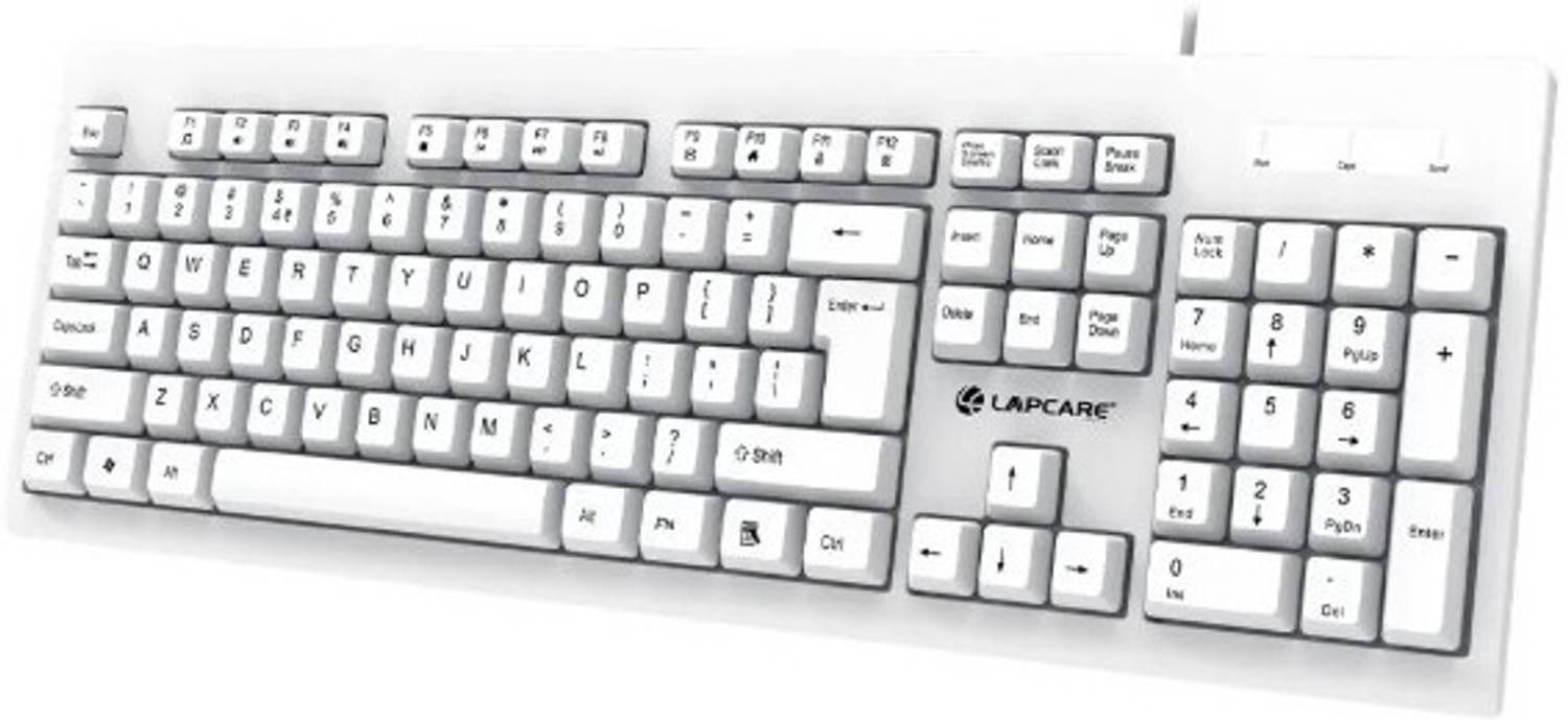 LAPCARE LOX-105 Wired USB Standard Desktop Keyboard Compatible wi