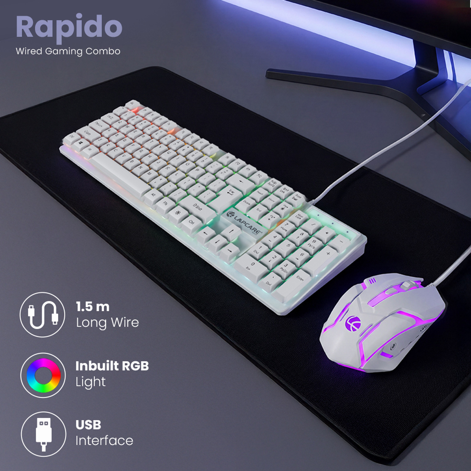 Image of LAPCARE LGC-213 Wired USB Standard Desktop Keyboard Compatible with Desktop, Laptop