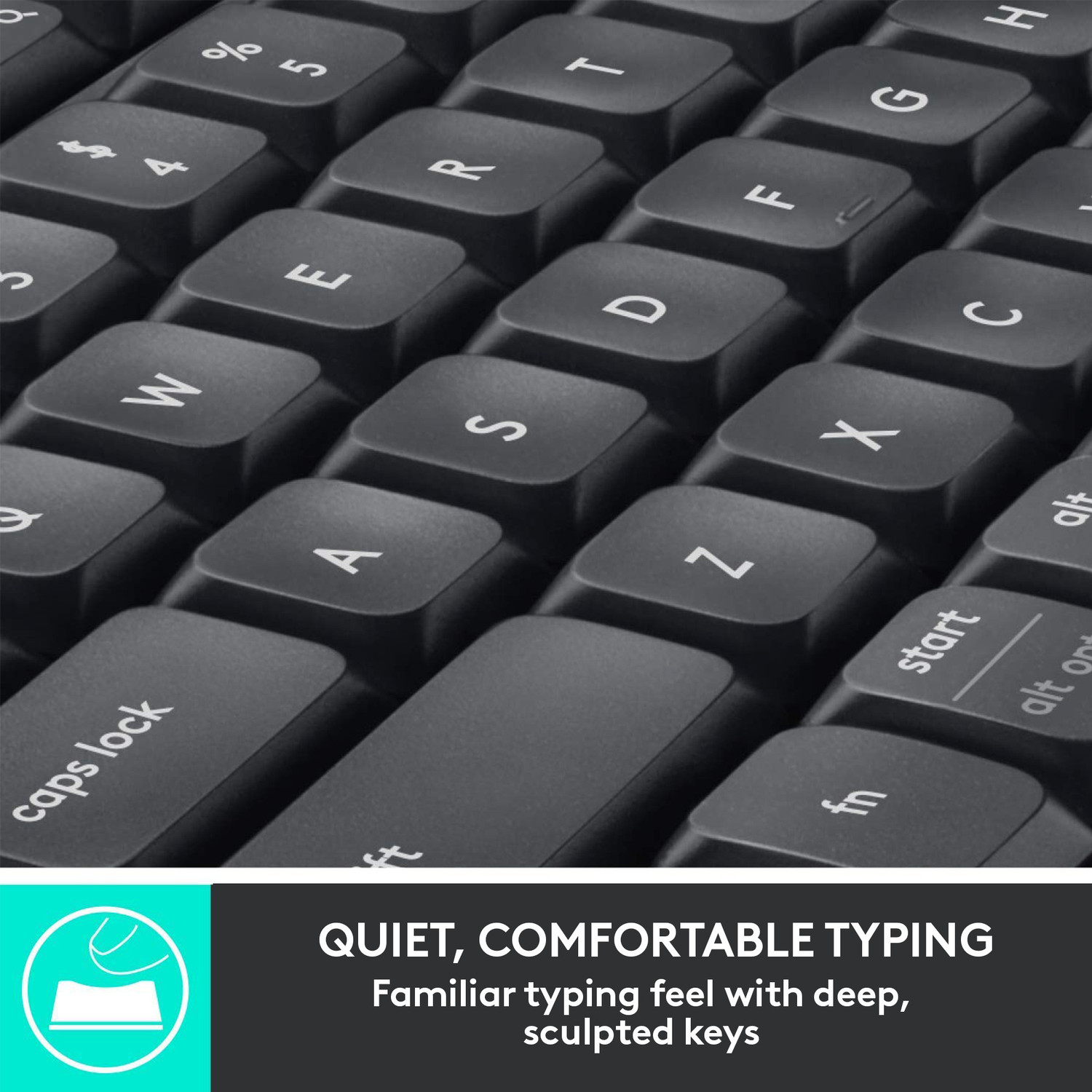 Image of Logitech MK850 Multi-Device Wireless Keyboard and Mouse Set, 2.4GHz Wireless & Bluetooth Bluetooth, Smart Connector, Wireless Handheld Laptop Keyboard Compatible with Desktop, Laptop, Mac Curved Keyframe , 12 Programmable Keys, 3-Year Battery Life, PC /Mac