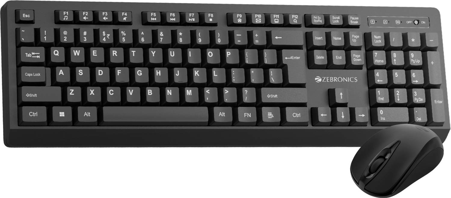 ZEBRONICS Zeb-Companion 116 (Black) Wireless Standard Desktop Key
