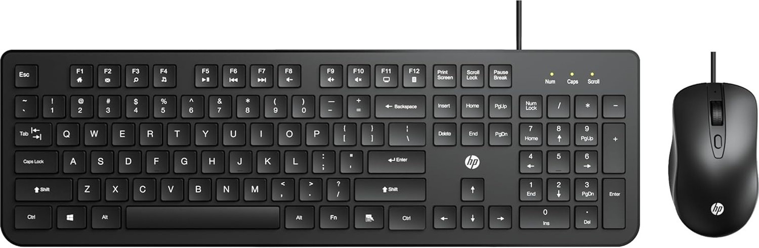 Image of HP KM190 Wired USB Standard Gaming Keyboard Compatible with Desktop, Laptop