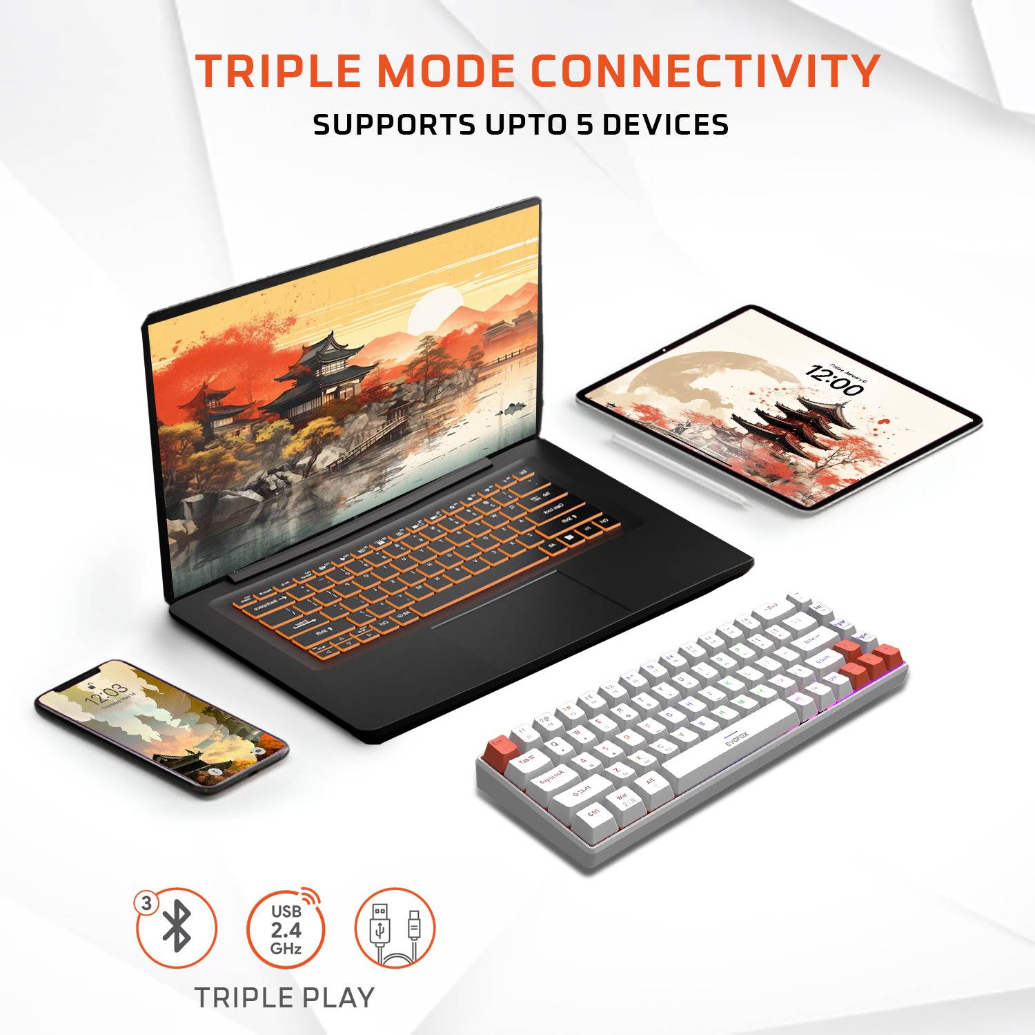 EVOFOX Katana S Mini Mechanical Gaming Keyboard - Image 2