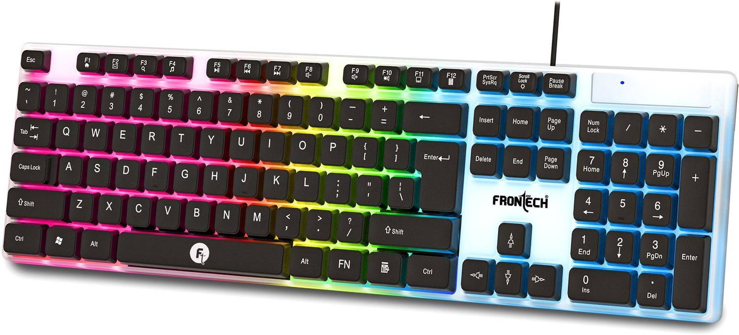 Frontech KB-0042 Wired Keyboard RGB Backlight 104 Keys Wired
