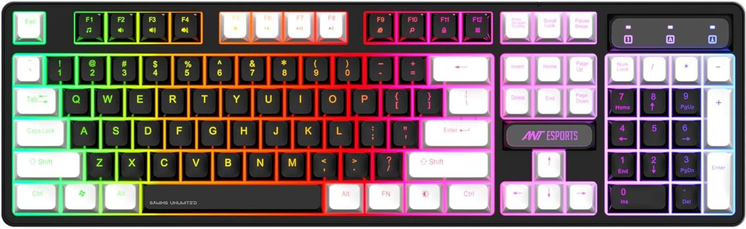 Image of ANTESPORT KM1400 Pro Backlit Membrane Gaming Keyboard