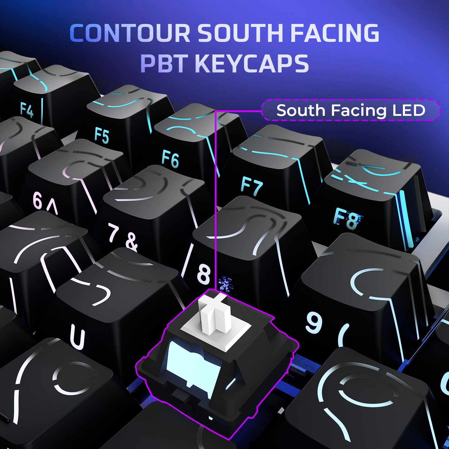 Image of EVOFOX Ronin X75 Plus Tri-Mode with Gasket Mount & Hot Swap Switches Programmable Bluetooth, Wireless, Wired USB Tenkeyless Gaming Keyboard Compatible with Desktop, Laptop, Mac