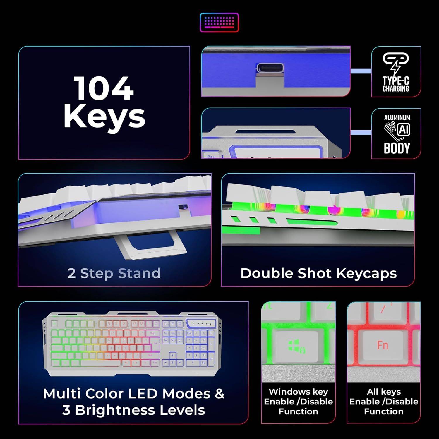 ZEBRONICS Zeb-Transformer Premium Keyboard and Mouse Combo - Image 3