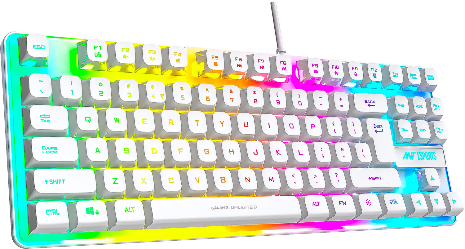 Image of Ant Esports MK700 V2 Wired USB Standard Gaming Keyboard Compatible with Desktop, Laptop, Mac