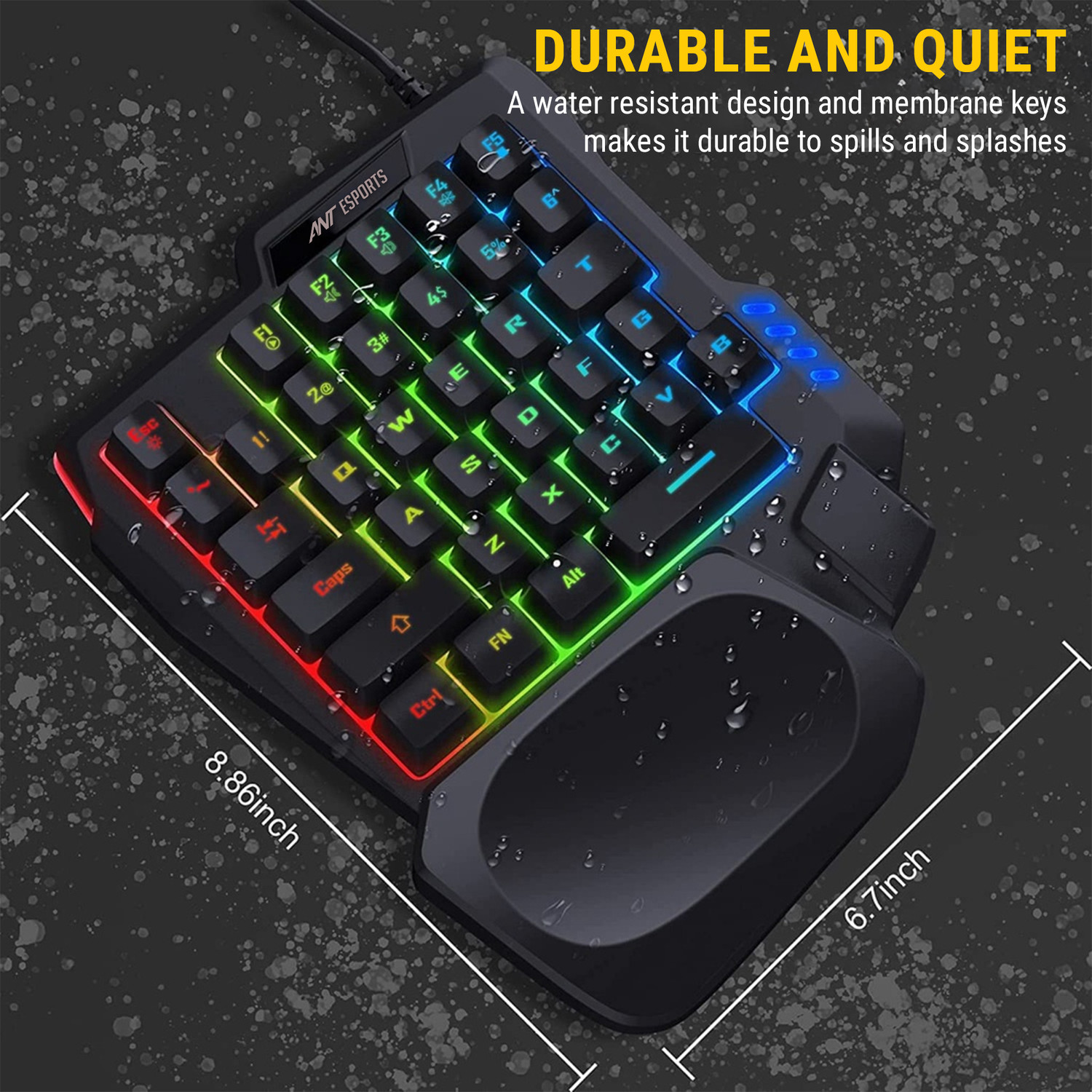 Image of Ant Esports MG401 Smart Connector Handheld Gaming Keyboard Compatible with Desktop, Laptop, Tablet