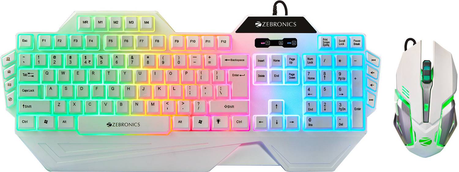 ZEBRONICS Zeb-Optimus(Zeb-KMC 2) Wired USB Standard Gaming Keyboa