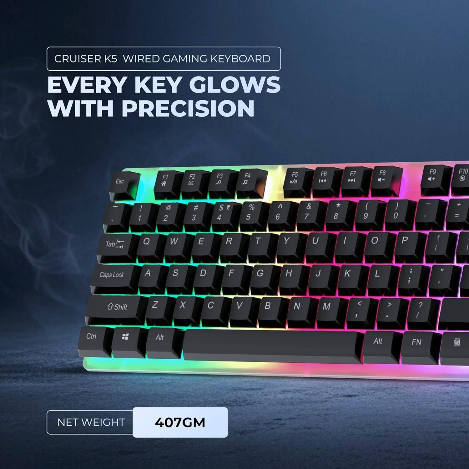Image of GEONIX GXGPK-09 Wired USB Handheld Gaming Keyboard Compatible with Desktop, Laptop, Tablet