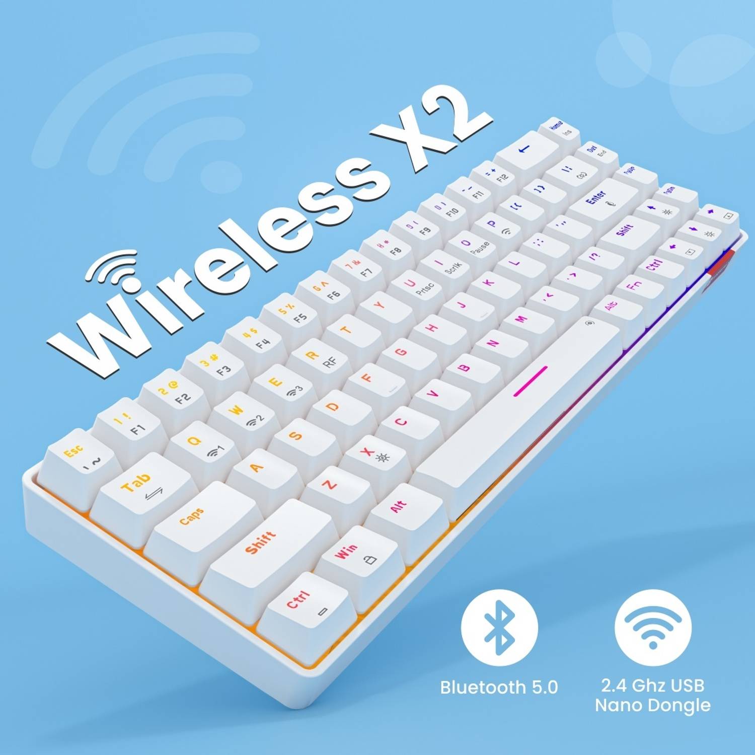 Portronics POR 1607 Bluetooth Wireless Gaming Keyboard - Image 2
