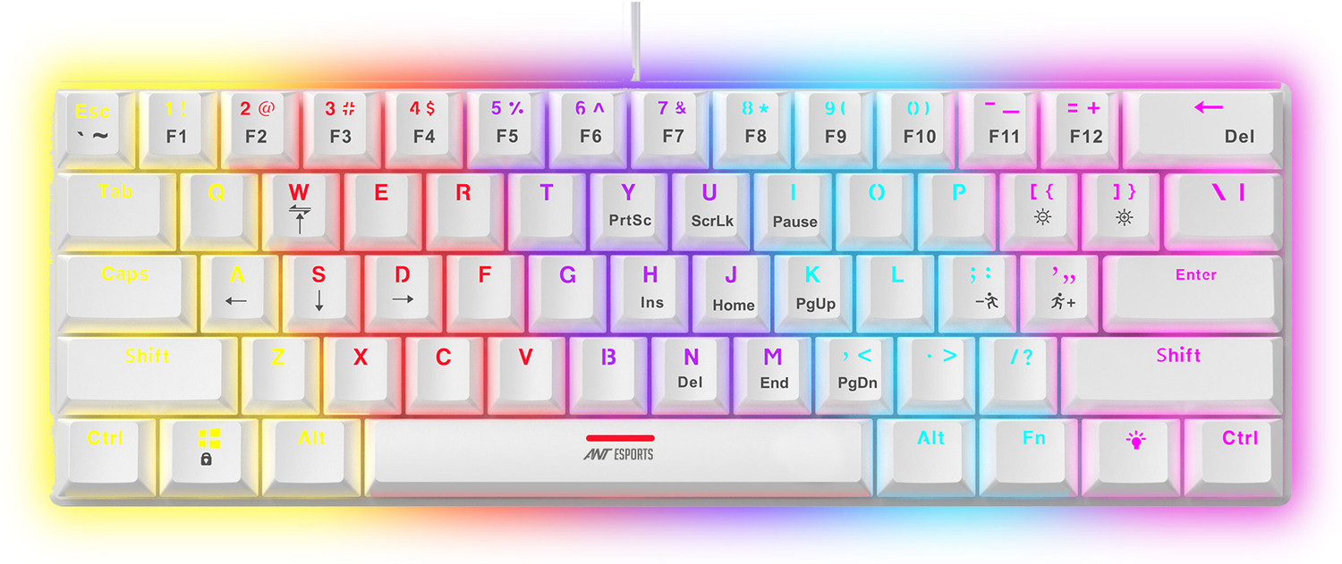 Image of Ant Esports MK1200 Wired USB Standard Gaming Keyboard Compatible with Desktop, Laptop, Mac