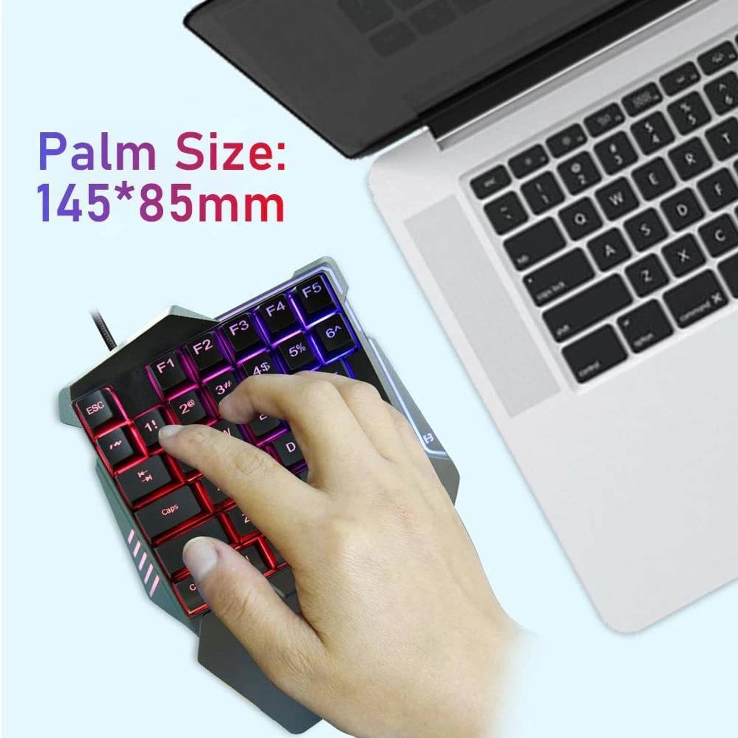 Electro Wolf 35 Keys Gaming Keyboard with Hand Rest - Image 5