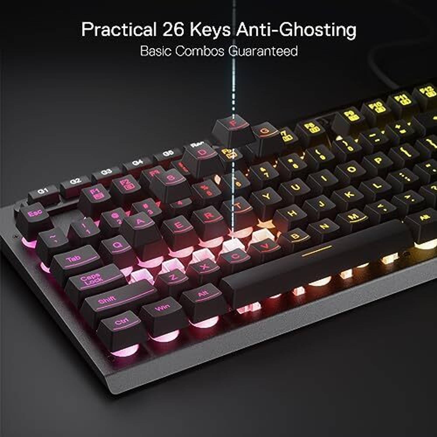 Redragon K513 RGB Membrane Gaming Keyboard - Image 4