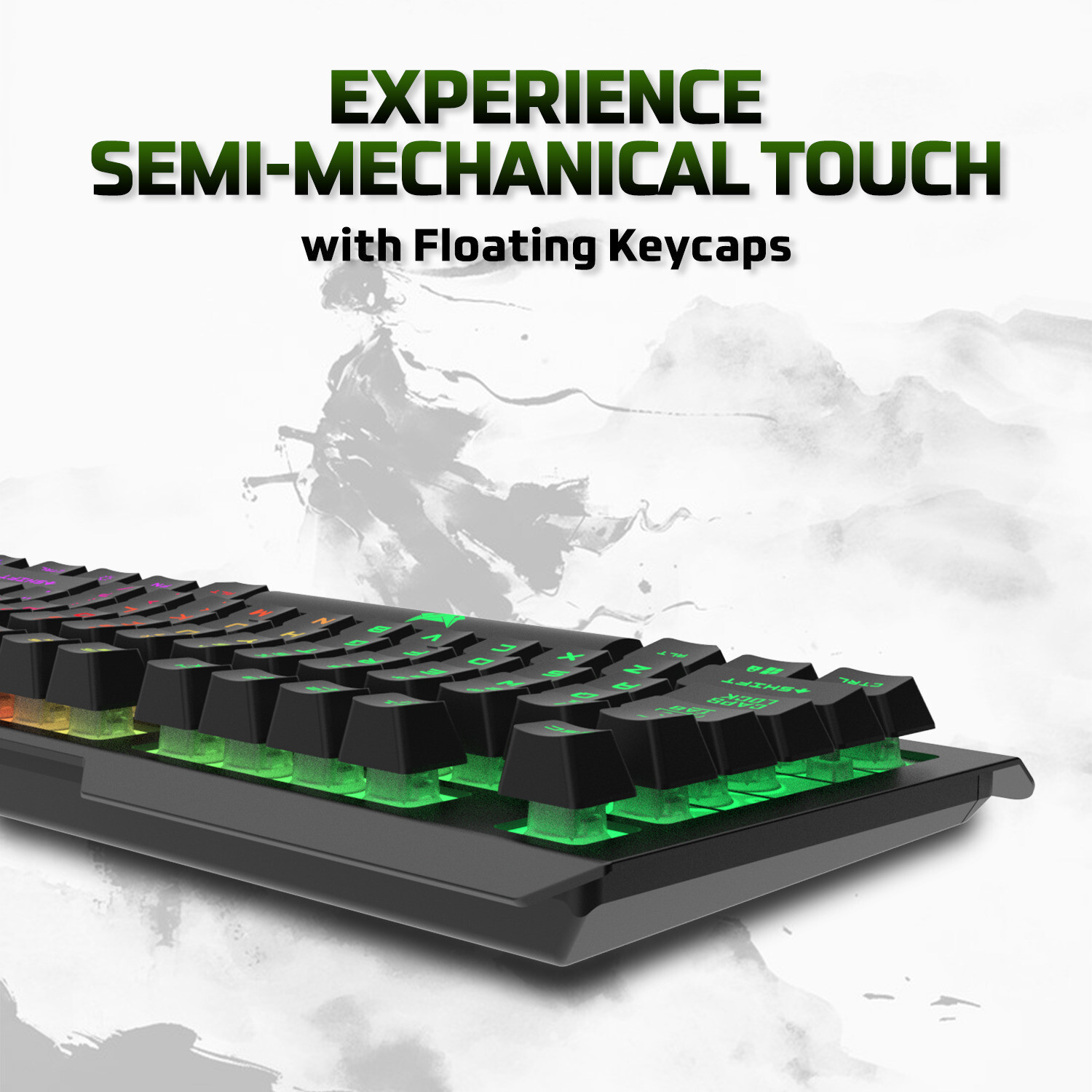 EVOFOX Warhammer Floating Keycaps, 19 Anti Ghosting Keys and LED ...