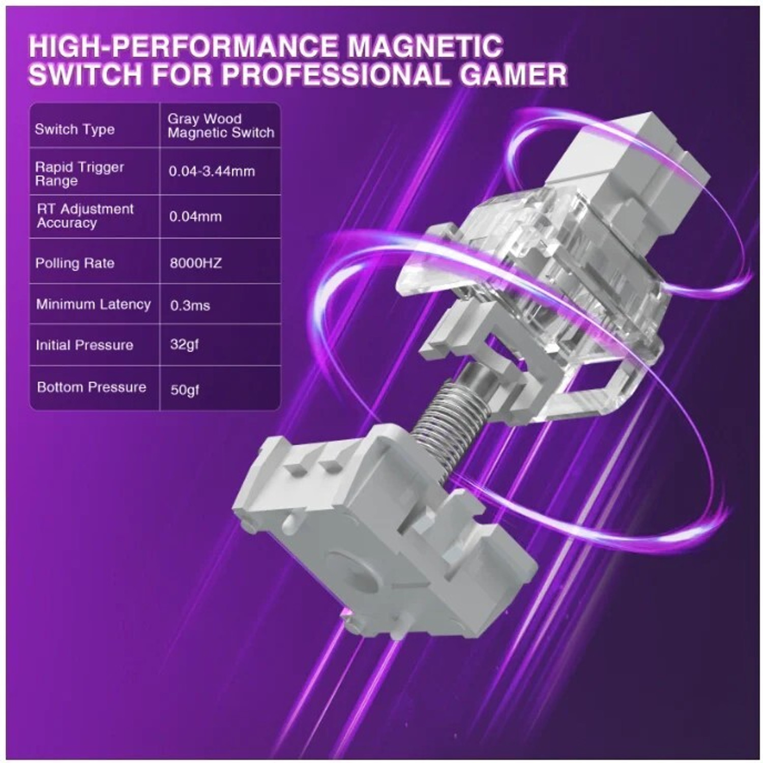 Image of Aula Win68 HE Magnetic Switch Gaming Wired USB Standard Gaming Keyboard Compatible with Desktop, Laptop