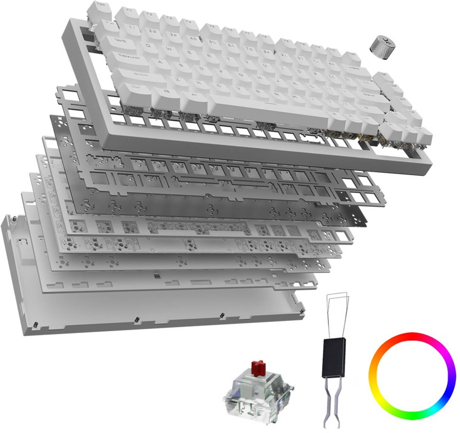 Kreo Swarm 75 Wireless Tenkeyless Gaming Keyboard Compatible with Desktop, Laptop, Mac