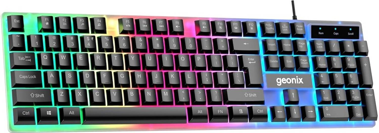 GEONIX Cruiser K5 Wired USB Handheld Gaming Keyboard
