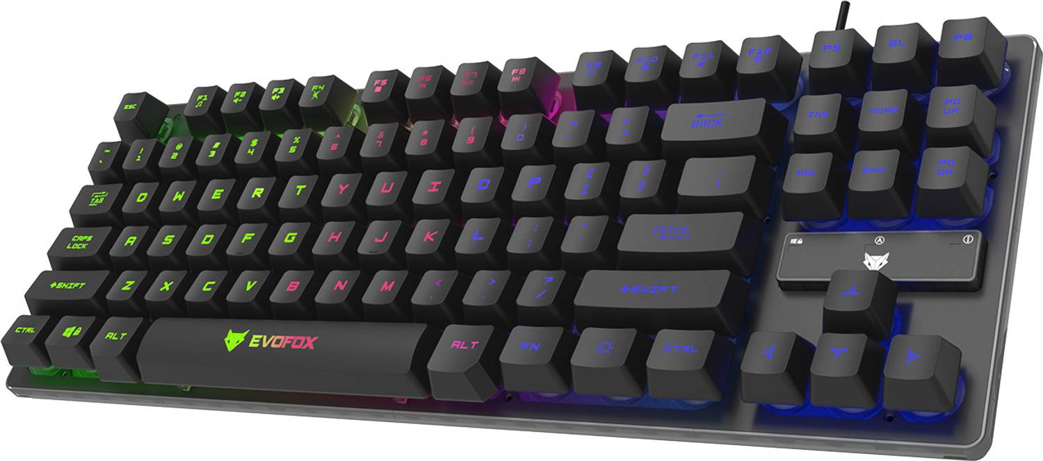 AMKETTE EvoFox Fireblade LED Backlit Wired USB Gaming Keyboard