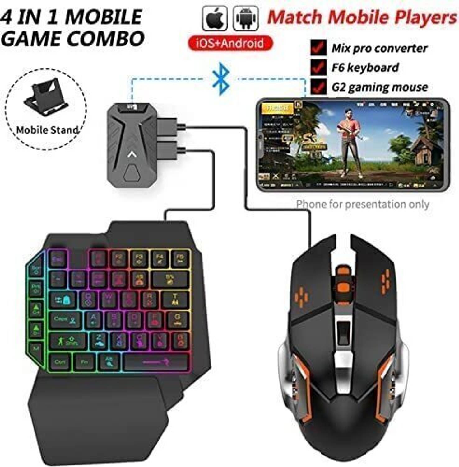 MIXPRO Bluetooth Gaming Keyboard Mouse Convertor - Image 1