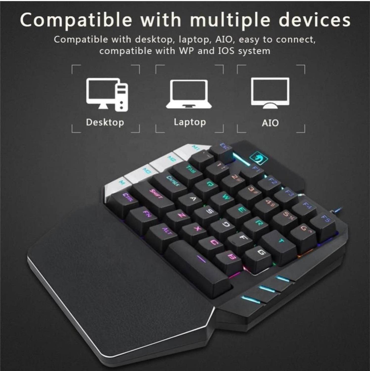 CELMEX One Hand Non Mechanical Gaming Keyboard and Mouse Combo - Image 4