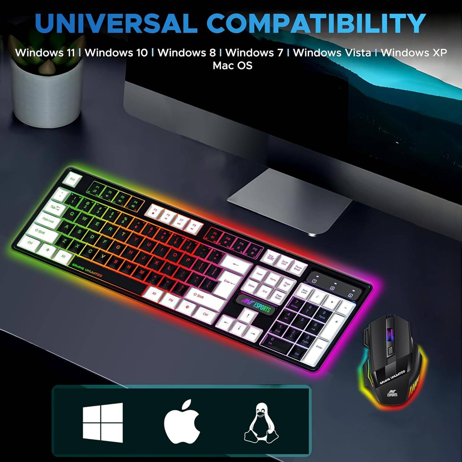 Ant Esports KM1410 Wired Gaming Keyboard and Mouse Combo - Image 4