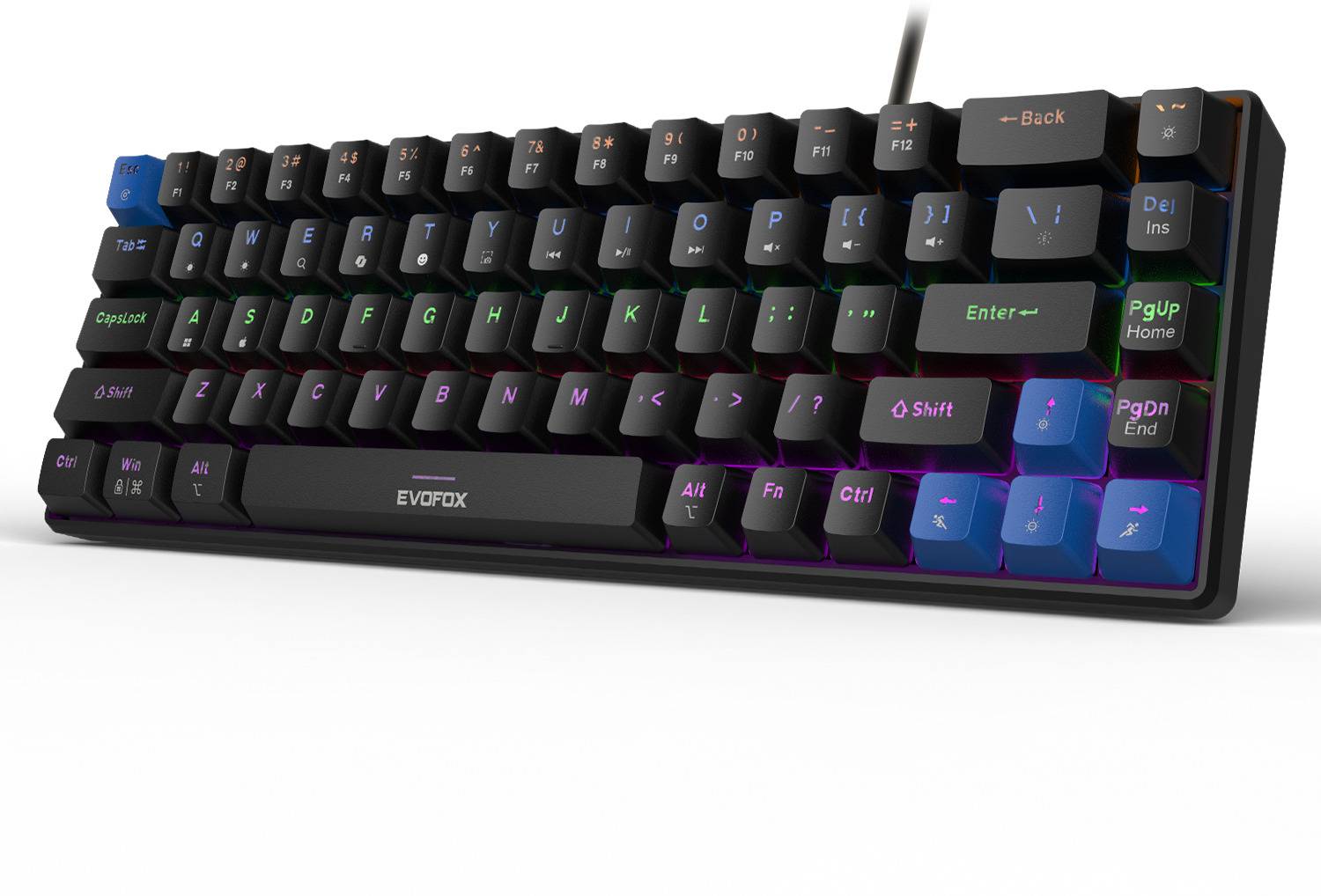 EVOFOX Katana S Mini Red Mechanical Keyboard
