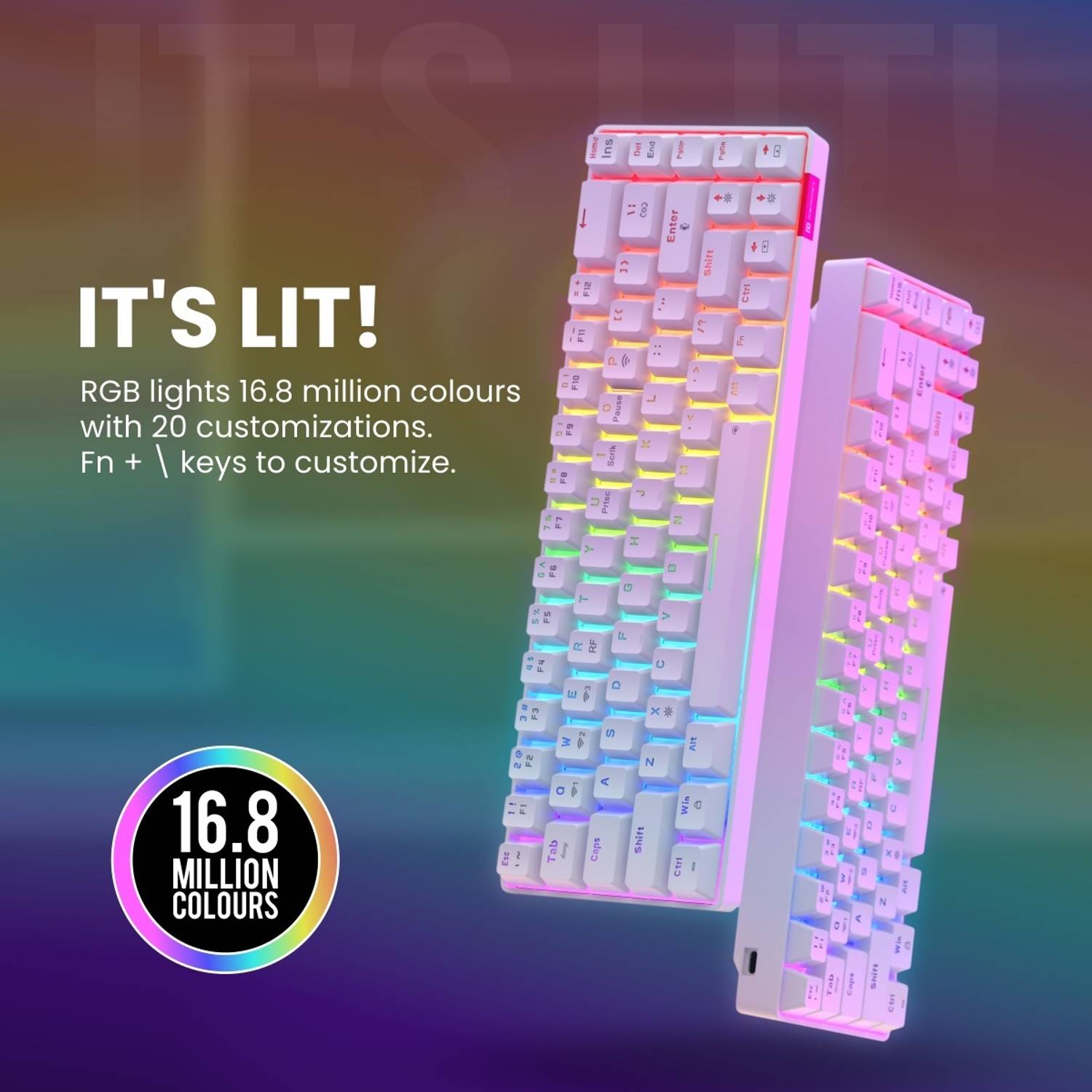 Portronics POR 1607 Bluetooth Wireless Gaming Keyboard - Image 3