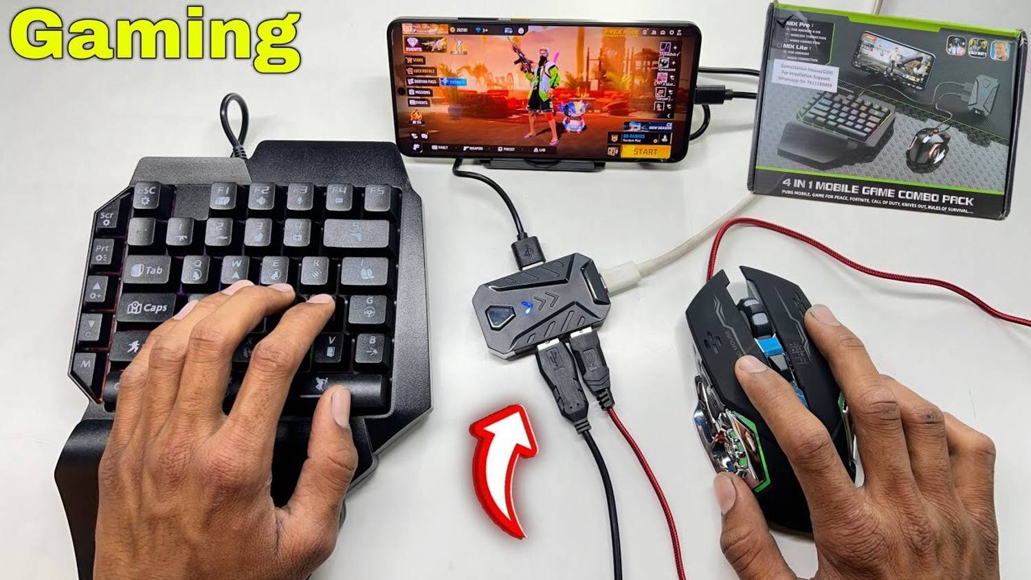 Confiavel Bluetooth Gaming Keyboard Mouse Combo - Image 5