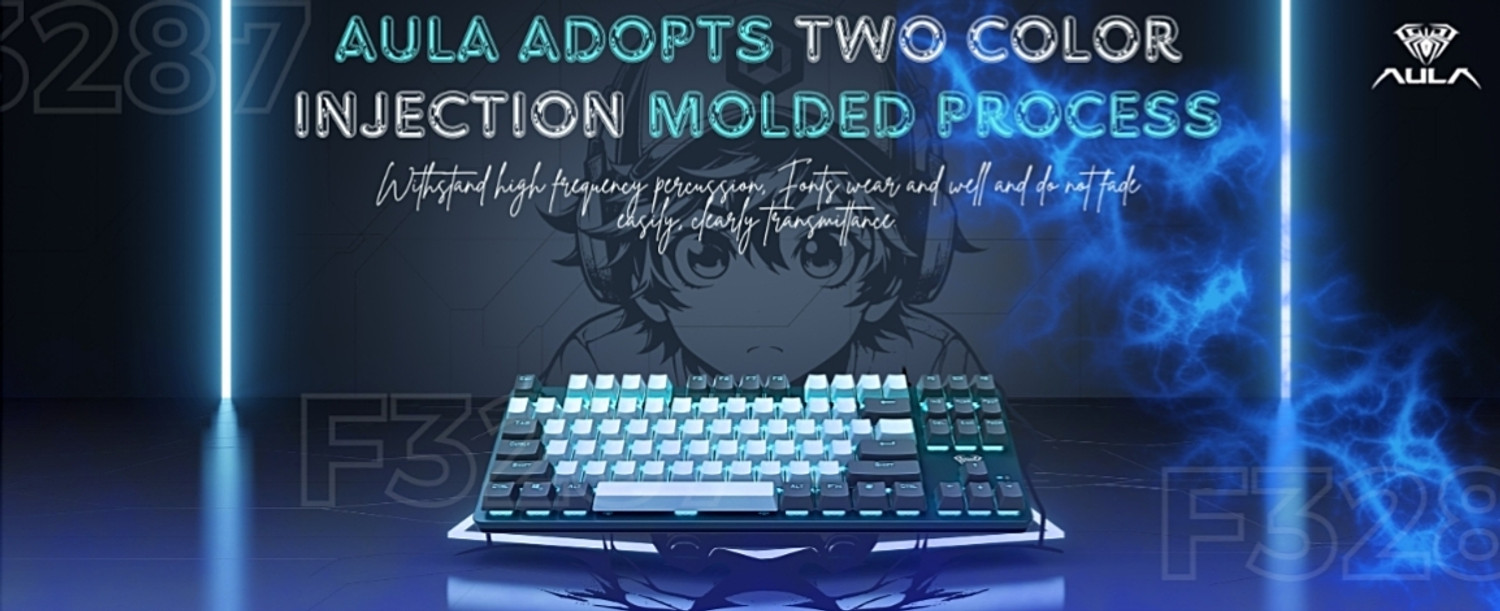 Image of Aula F3287 Wired USB Handheld Gaming Keyboard Compatible with Desktop, iPad, Laptop, Mac, Tablet