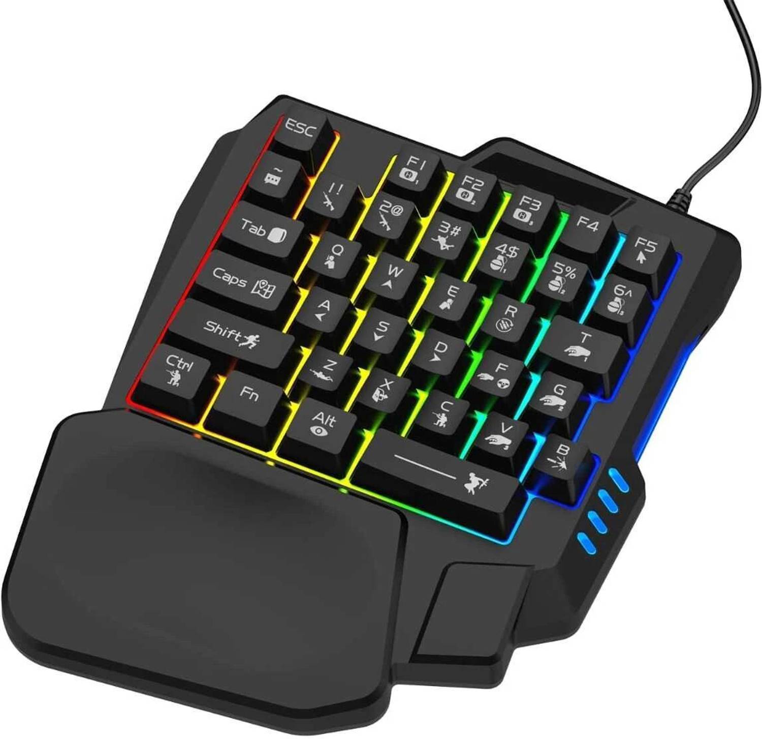 MILLENNIUM One Handed 35Keys RGB Gaming Keyboard - Image 4