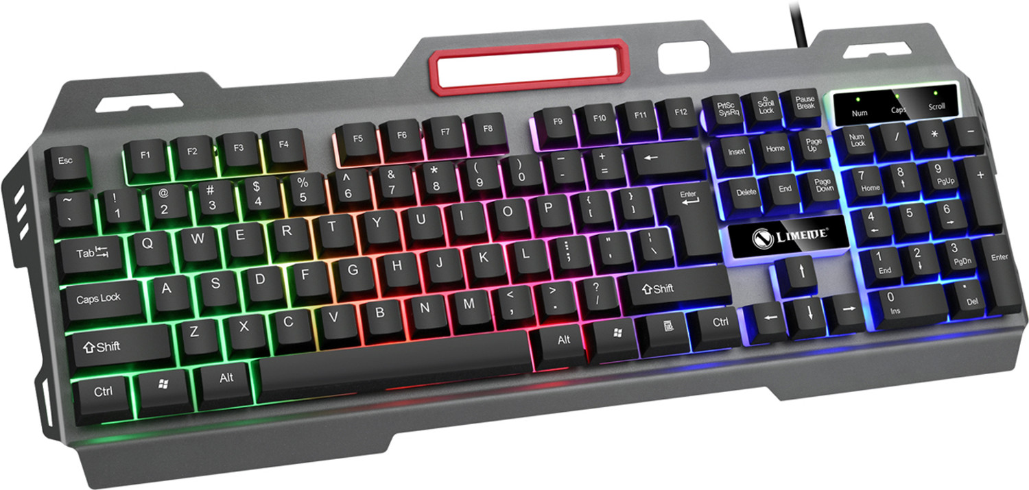 Image of ENTWINO Ninja K19 Wired Gaming Keyboard With Metal Body & Light Wired USB Standard Gaming Keyboard Compatible with Desktop, Laptop, Mac with gaming mode ,stand support,multimedia keys,Model Name