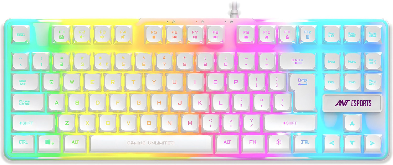 Image of Ant Esports MK700 V2 Wired USB Standard Gaming Keyboard Compatible with Desktop, Laptop, Mac