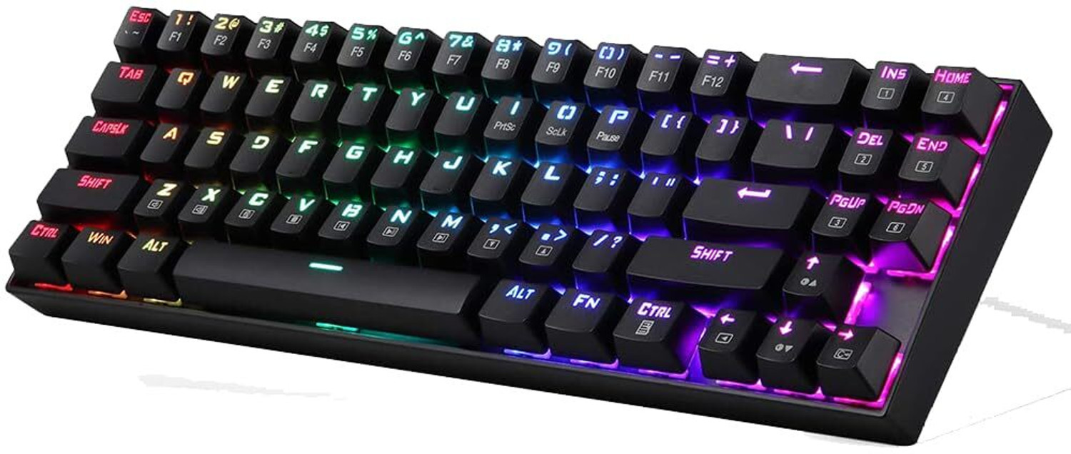 Image of Redragon (Open-Box) K599 Diemos RGB Backlit Anti-Ghosting Mechanical 2.4Ghz Wireless / Wired USB Tenkeyless Gaming Keyboard Compatible with Desktop, Laptop, Tablet