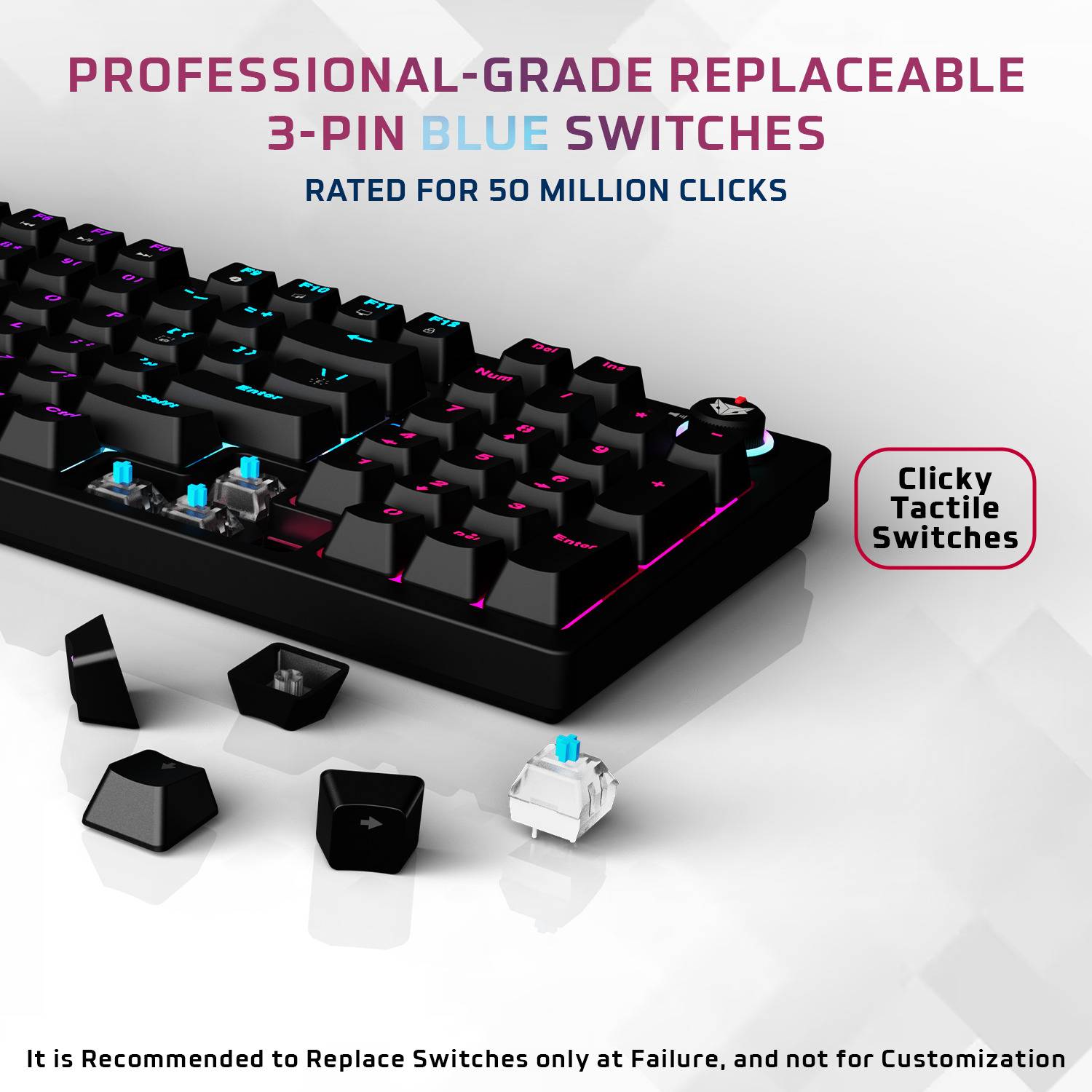 EVOFOX Katana X2 Mechanical Gaming Keyboard - Image 2