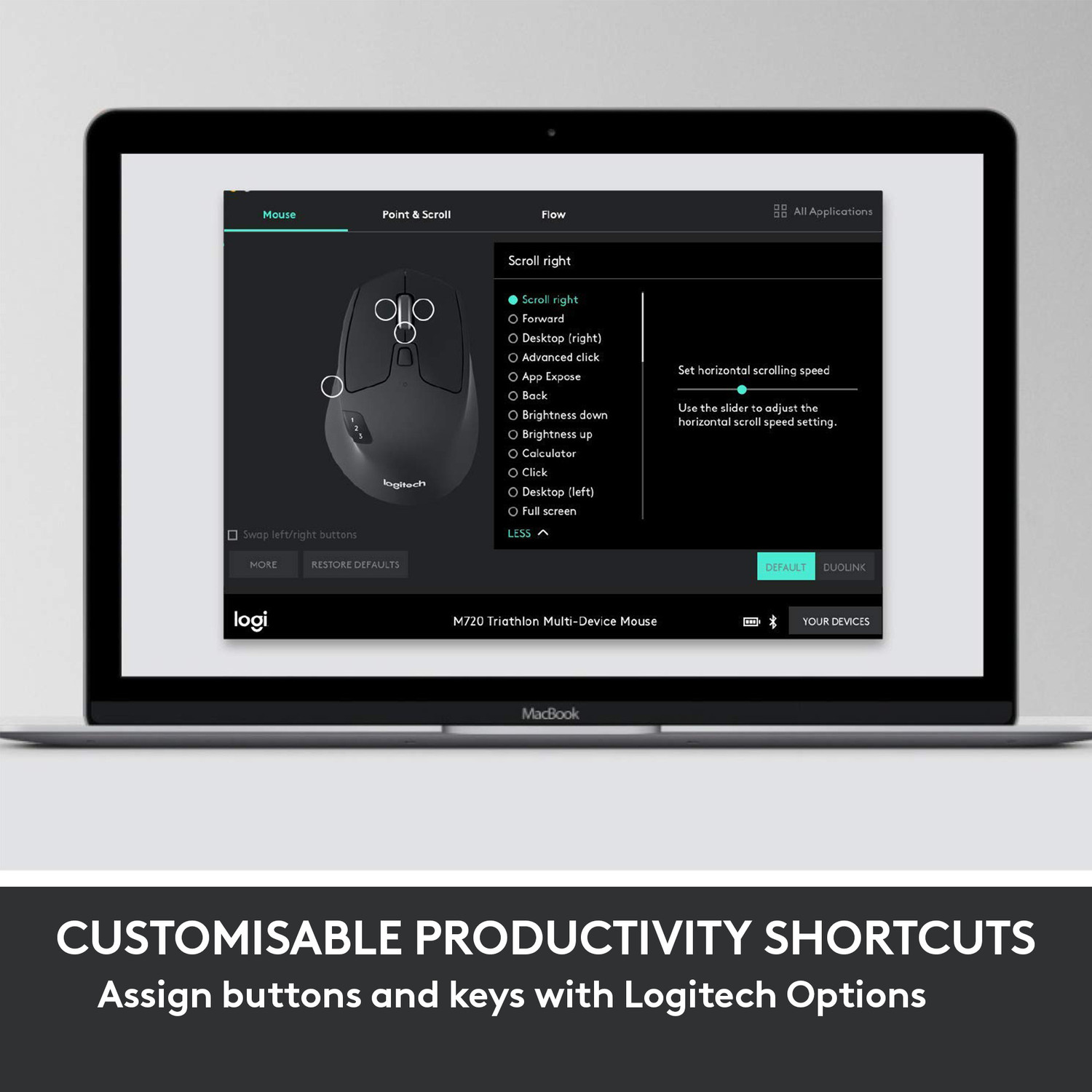 Image of Logitech MK850 Multi-Device Wireless Keyboard and Mouse Set, 2.4GHz Wireless & Bluetooth Bluetooth, Smart Connector, Wireless Handheld Laptop Keyboard Compatible with Desktop, Laptop, Mac Curved Keyframe , 12 Programmable Keys, 3-Year Battery Life, PC /Mac
