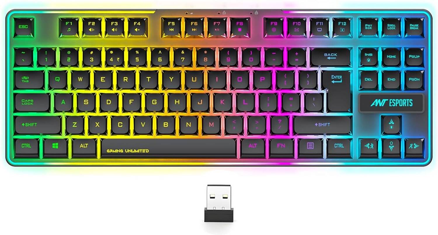 Ant Esports MK720 Pro V2 Wireless Standard Gaming Keyboard Compat