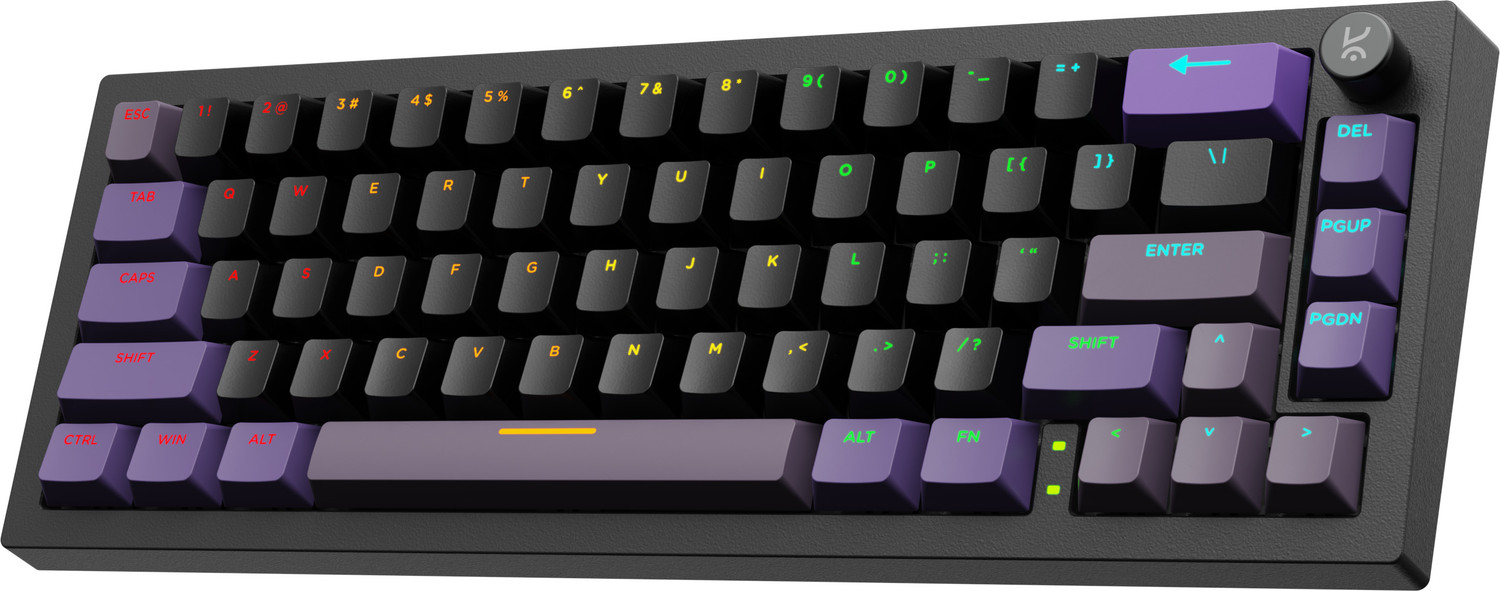 Kreo Swarm 65 Wireless Laptop-size Gaming Keyboard Compatible with Desktop, Laptop, Mac with Multi-Device Bluetooth, Backlit LED Illumination