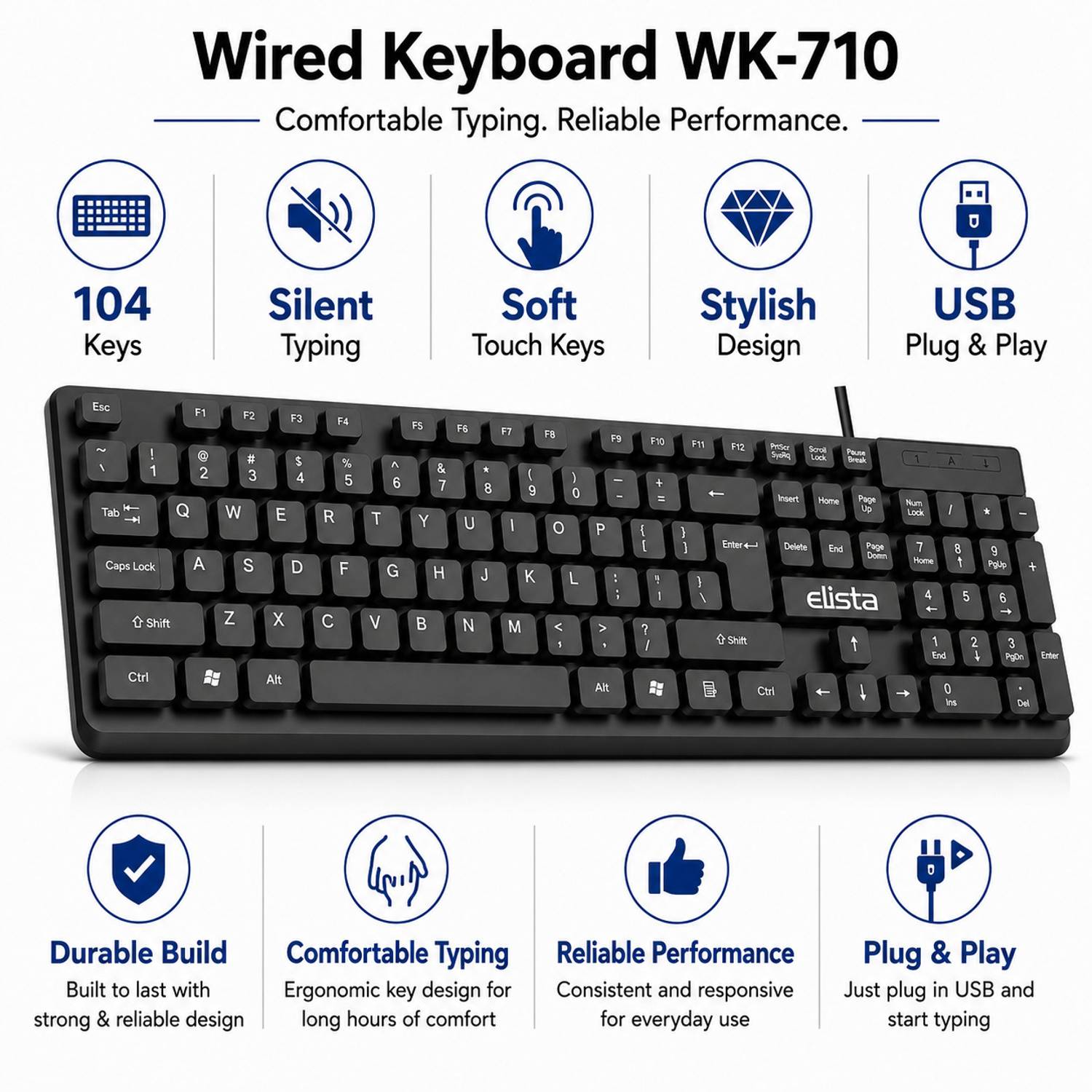 Elista ELS WK-710 Wired USB Keyboard - Image 2