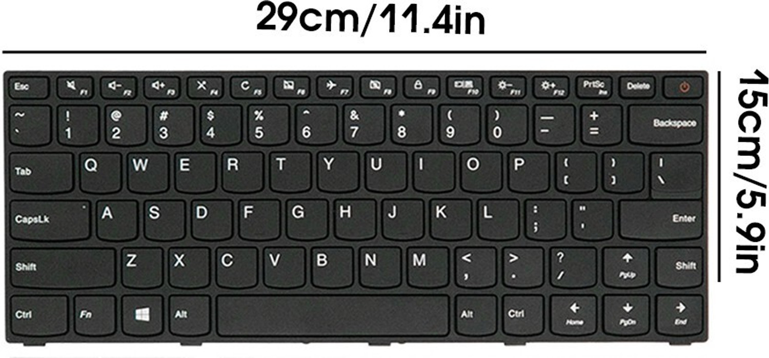Image of TECHCLONE Laptop Keyboard Replacement for 110-14ISK E41-10 E41-15 E41-20 E41-25 Internal Laptop-size Laptop Keyboard Compatible with Desktop, Laptop, Mac Lenovo 110-14ISK E41-10 E41-15 E41-20 E41-25 Series {with On /Off}