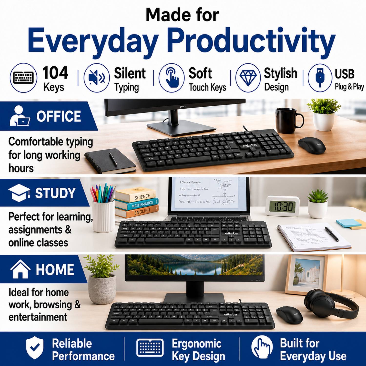Elista ELS WK-710 Wired USB Keyboard - Image 3