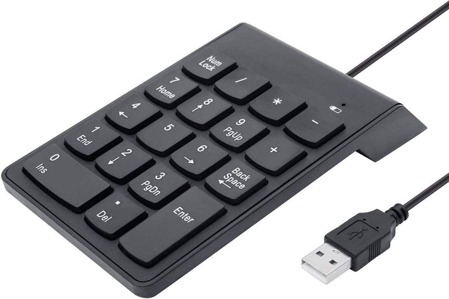 coolcold Wired Number Keyboard Slim Mini Numeric keyboard pad 18